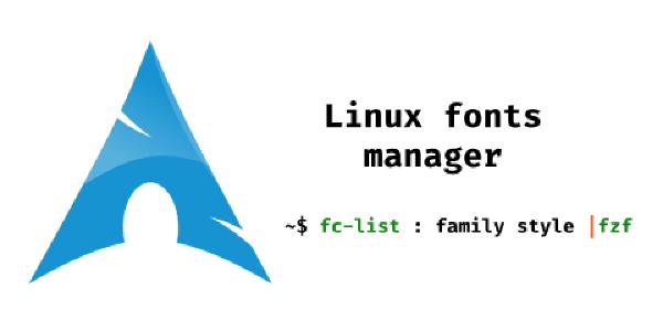 Linux下的字体管理